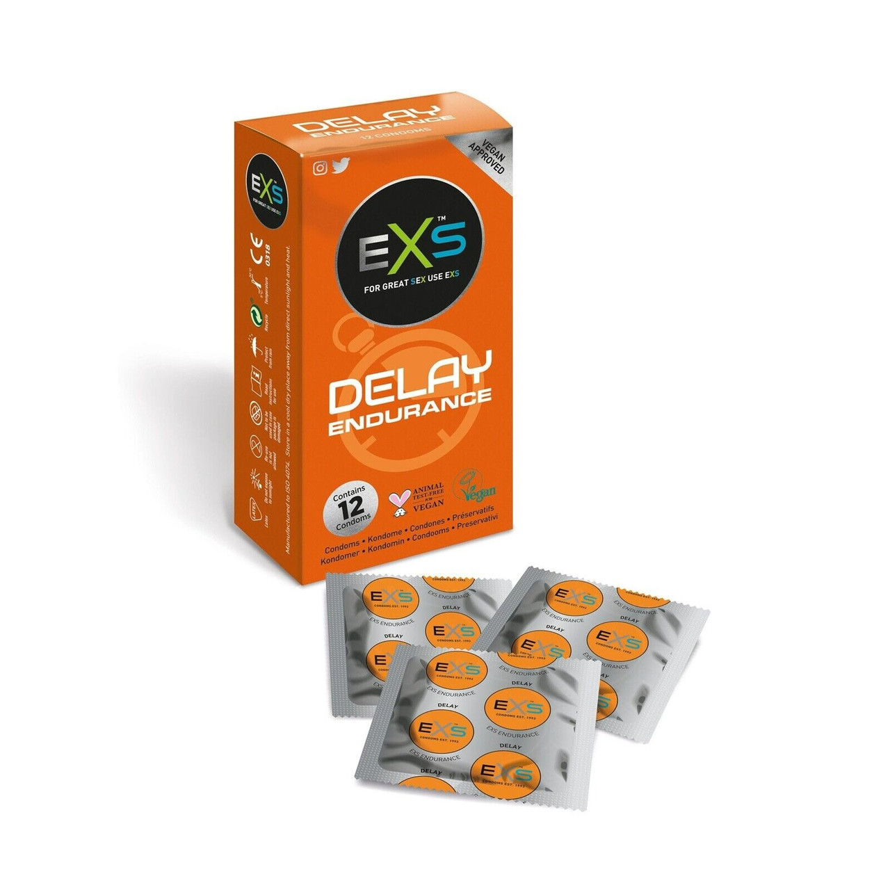 Презервативи з затримкою Exs Delay 12 штук