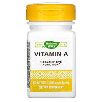 Вітамін А, 3000 мкг, Vitamin A, Nature's Way, 100 желатинових капсул