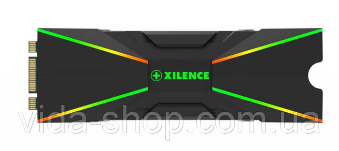 Кулер для SSD (жесткого диска), универсальный, с RGB Xilence M2SSD.B ...