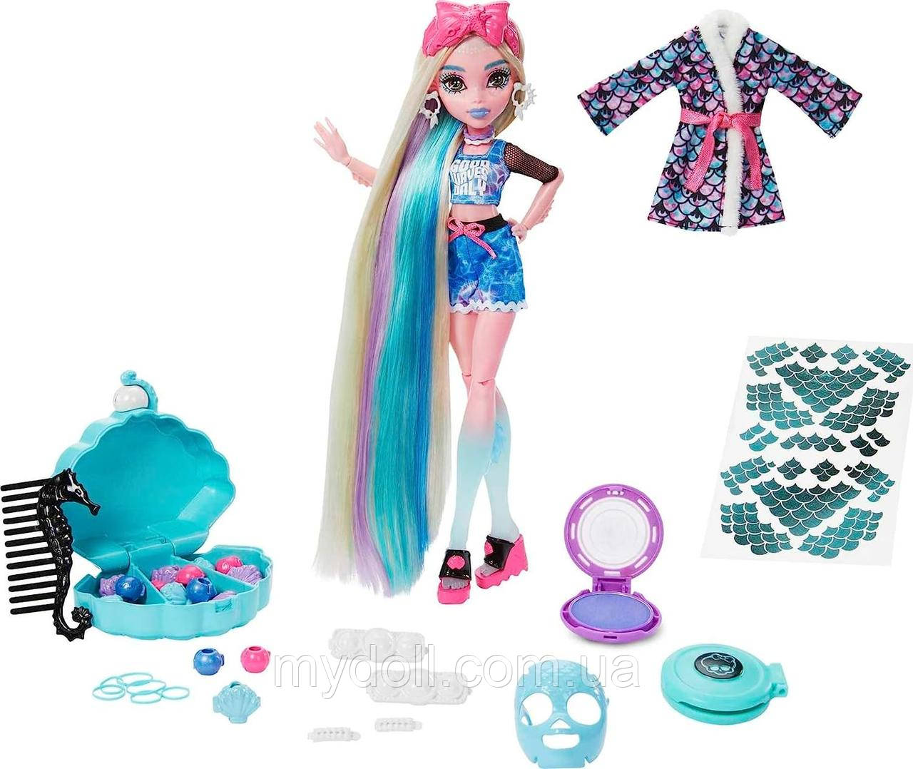 Лялька Монстер Хай Лагуна Блю Monster High Lagoona Blue Spa Day Set Ігровий набір HKY69 Mattel Оригінал