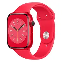 Смарт-часы Apple Watch Series 8 45mm Red Aluminum Case with Red Sport Band (MNP43UL/A) [72510]