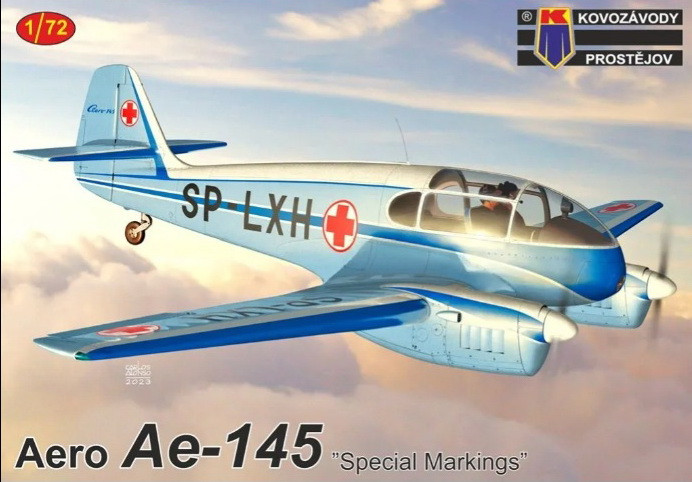 Пластикова модель 1/72 Kovozavody Prostejov 0434 чехословацьки пасажирський літак Aero Ae-145 Special Markings
