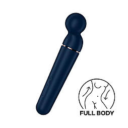 Вібромасажер Satisfyer Planet Wand-er Blue/Rosegold