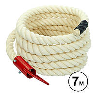 Спортивний канат для лазанья 7 м з кріпленням SO-5304