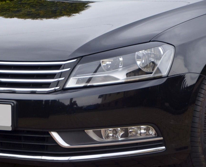 Вії (бровки) VW Passat B7 під покраску ABS-пластик (європейка)