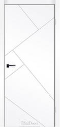 Двері міжкімнатні StilDoors Aura - Біла емаль (фарбовані двері Стільдорс)