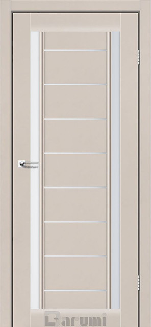 Міжкімнатні двері Дарумі/ Darumi Madrid Димчастий краст (зі склом сатин), фото 1