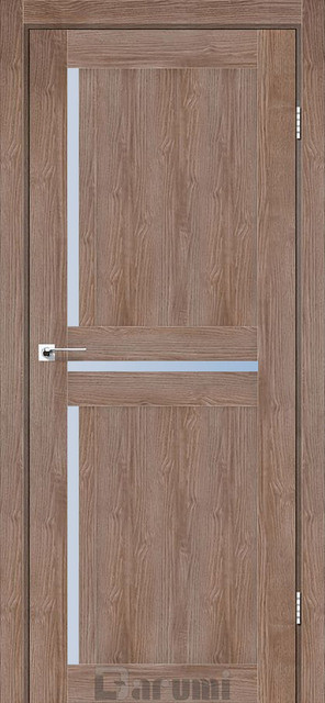 Міжкімнатні двері Дарумі/ Darumi Next Горіх бургун (зі склом сатин), фото 1