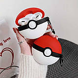Силіконовий футляр Cartoons&Heroes для навушників AirPods 3 + карабін Покебол, фото 3