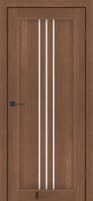 Двері міжкімнатні КФД/ KFD Petra Вільха Італійська ПВХ (зі склом сатин), фото 1