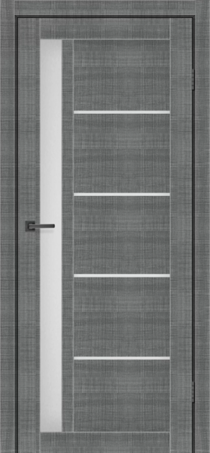 Двері міжкімнатні MSDoors Alabama Сільвер (зі склом сатин), фото 1