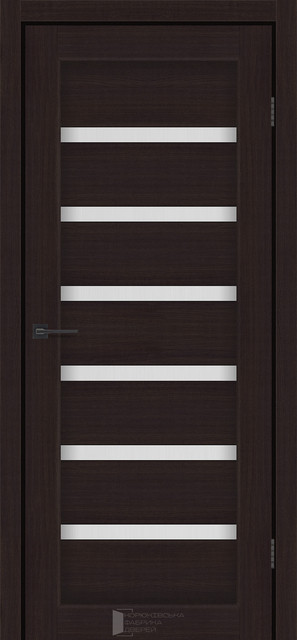 Двері міжкімнатні КФД/ KFD Bristol Альба венге ПВХ (зі склом сатин), фото 1