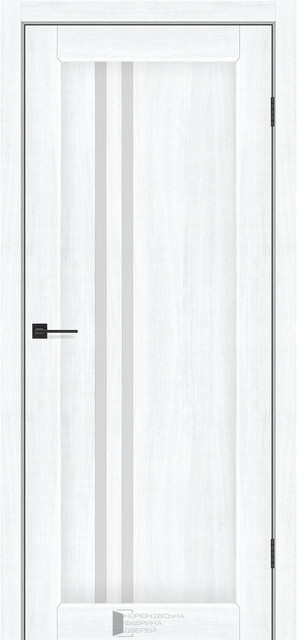 Двері міжкімнатні КФД/ KFD Prague Альба біла ПВХ (зі склом сатин), фото 1