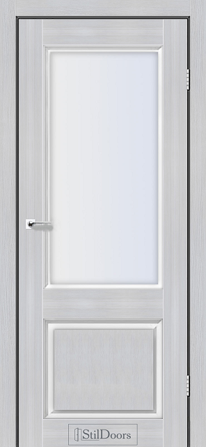 Двері міжкімнатні Стільдорс/ StilDoors Carolina - Кремове дерево (зі склом сатин), фото 1