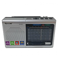Тор! Радиоприёмник колонка с радио FM USB MicroSD Golon RX-6622 на аккумуляторе Серый