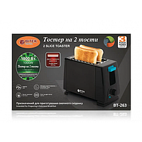 Тор! Тостер на 2 тоста 1000Вт 2 Slice Toaster BITEK BT-263