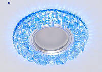 Светильник Светодиодный Точечный с подсветкой 8108 WH+BLUE