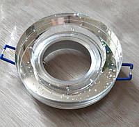 Встраиваемый светильник с пузырьками SV-8011 Кислород точечный круглый прозрачный