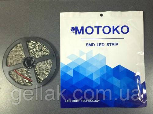 Світлодіодна стрічка MOTOKO Premium SMD3528 120 led/m 9.6 W/m 12 V IP20 тепле світло