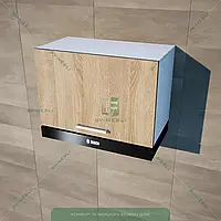 Верхний модуль шкафчик для кухни, Кухонный модуль навесной под вытяжку 600мм Дуб Сонома-Белый