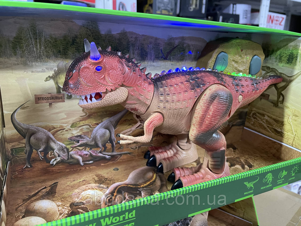 Динозавр робот на радіокеруванні звук, підсвітка, рухає кінцівками,демонстрації, запис голосових, дракон