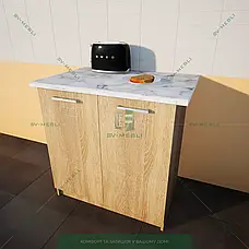 Комплект нижній модуль шафи для кухні 800мм зі стільницею з ДСП, фото 6