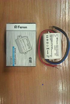 Блок живлення постійного струму Feron LB 003 6 W, 0.5 А, IP20