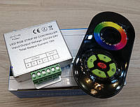 Контроллер для RGB LED ленты сенсорный радио 18А, 12V (216W max) пульт белый, черный