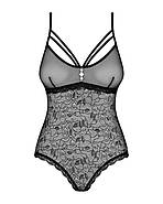 Мереживне боді з доступом 818-TED-1 teddy M/L, чорне, фото 5