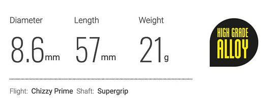 Дротики для гри в дартс Chizzy Harrows Англія, фото 3