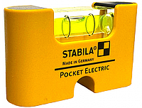 Карманный мини уровень Pocket Electric Stabila с магнитом (D-76855)