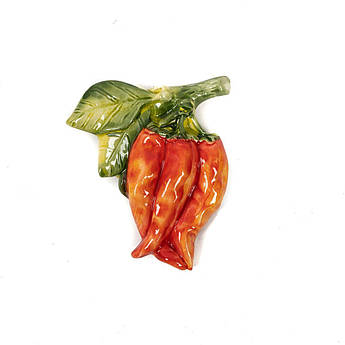 Настінний декор керамічний "Перчики чилі" Mastercraft