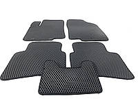 Автомобильные коврики EVA ЕВА в салон AVTM на для Hyundai Accent 11- 5шт Хендай Акцент черные 3