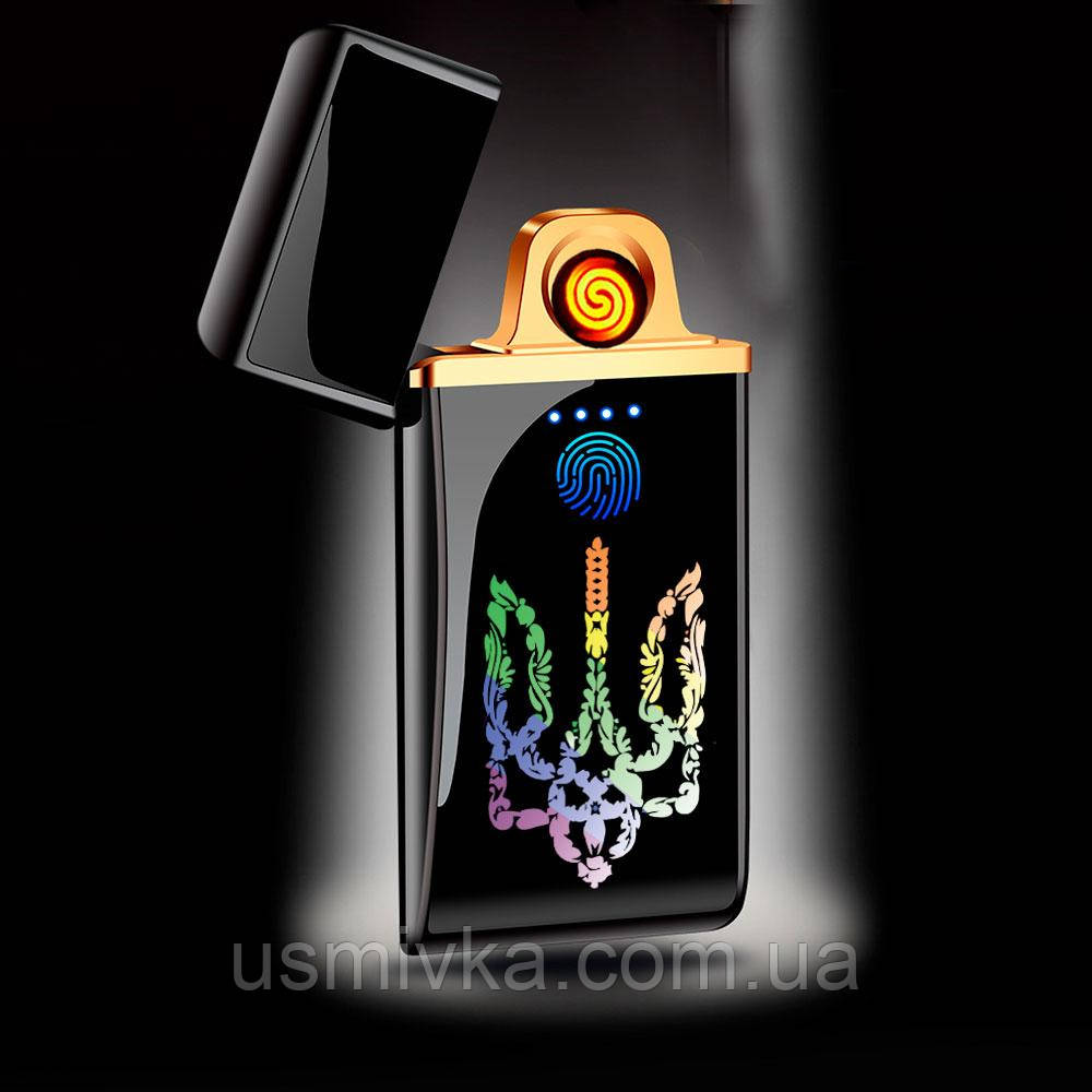 Электронная зажигалка Герб Украины USB в подарочной упаковке US-533U1 - фото 1 - id-p2056165612