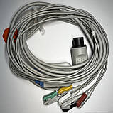 ЕКГ кабель на 5 відведень кнопка до монітора пацієнта ЮМ-300 кнопка, Ютас, фото 3