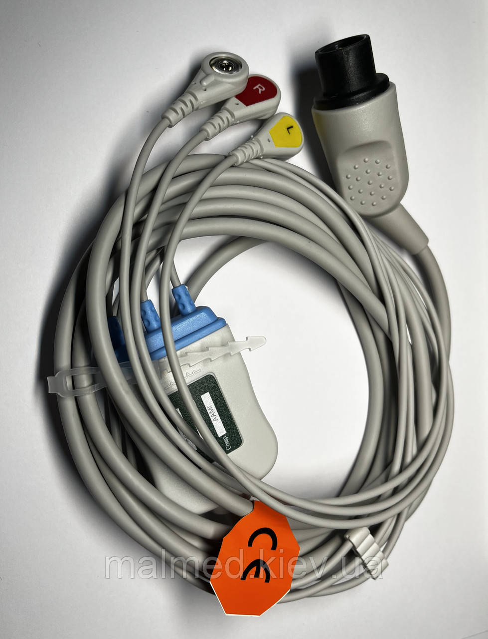ЭКГ кабель на 5 отведений кнопка к монитору пациента ЮМ-300, Ютас - фото 7 - id-p709742769