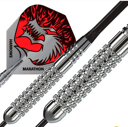 Дротики дартс з нікелю Silver Arrow Англія + фірмовий футляр + запасні хвостовики + стругачка, фото 2