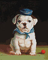 Алмазна мозаїка собака Вишивка квадратними стразами Бульдог Lucia Heffernan 40х50 Малювання камінням Brushme DBS1205