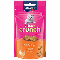 Vitakraft Ласощі для котів Crispy Crunch подушечки 60 г (м'ясо птахів)