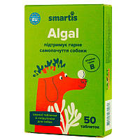 Смартис Smartis Algal витамины со спирулиной для поддержания общего состояния здоровья собак, 50 таблеток