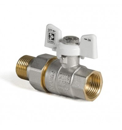 Кран кульовий KP CZECH 1/2" прямий з американкою