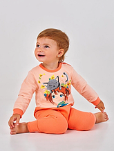 Комбінезон дитячий 86 Smil 108661, байка рожевий персик