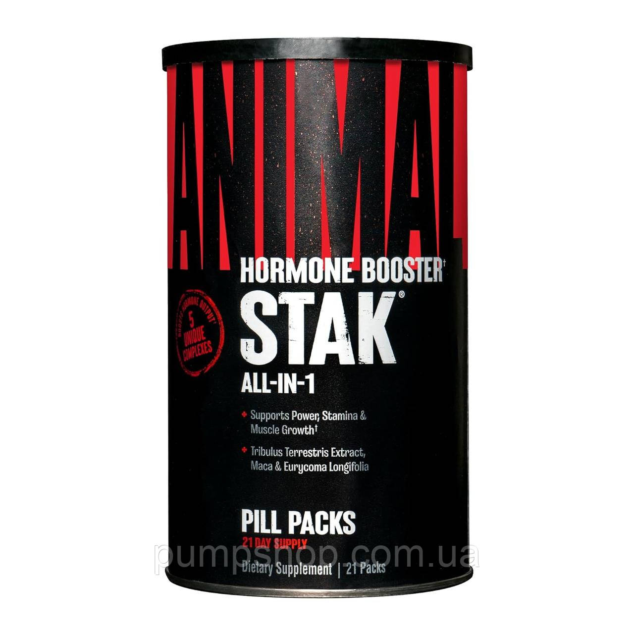 Підсилювач тестостерону Universal Nutrition Animal Stak Natural Hormone Booster 21 пак.