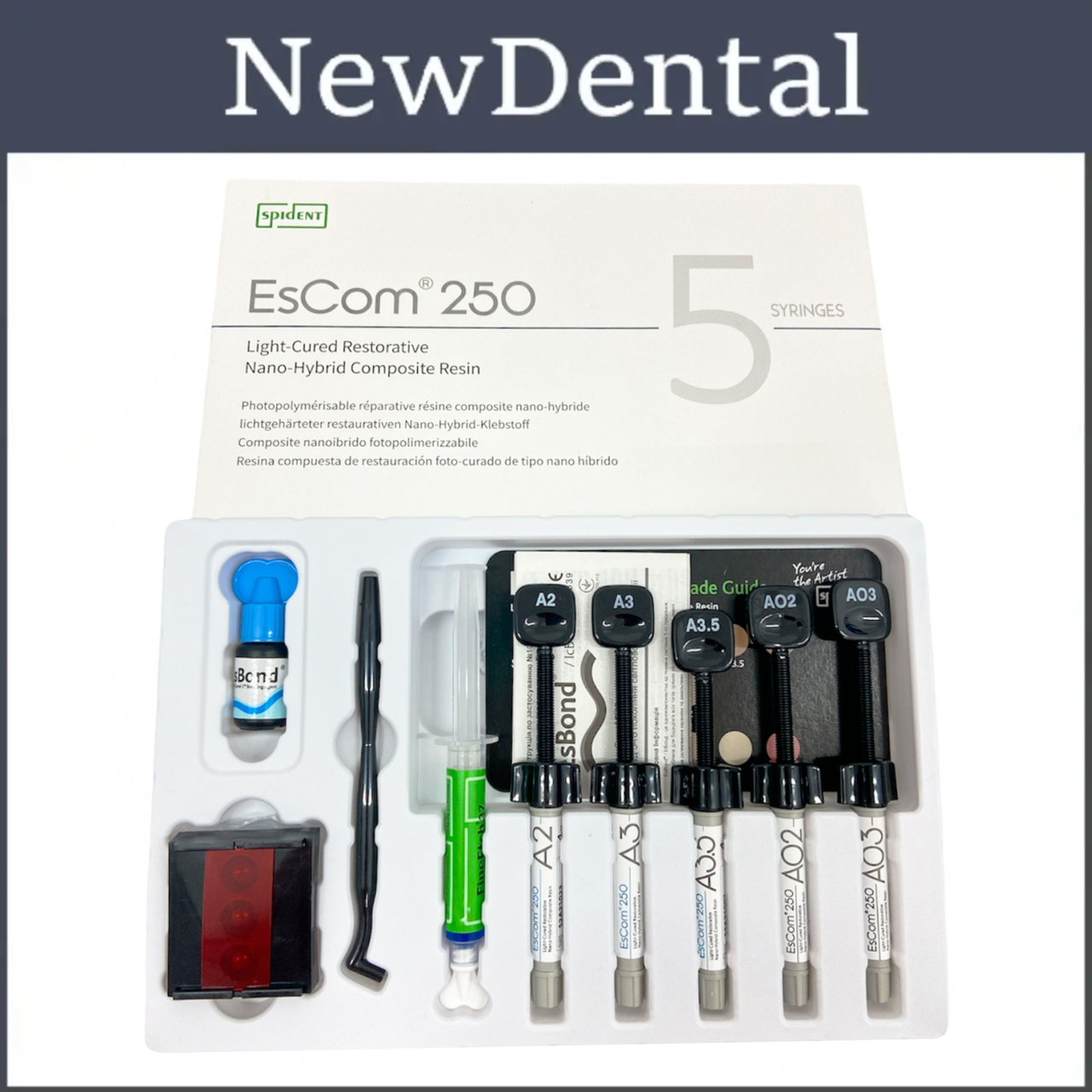 EsCom 250 Kit, (ес ком) набір 5 шпр. SPIDENT