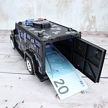 Дитяча машина сейф-копилка CASH TRUCK з кодовим замком і відбитком пальця, фото 6