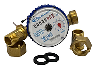 Счетчик воды (холодной-Т30) СВК-М-DN15 (1,6) одноструйный, крыльчатый
