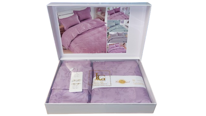 Постільна білизна в подарунковій коробці Євро Laura Grand - Yukon - Siren
