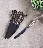 Набір столових ножів 6 шт. неіржавка сталь гальванічне покриття, прилади для стола, ножі для сервірування