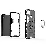 Ударостійкий чохол Serge Ring магнітний тримач для Xiaomi Redmi 9C синій, протиударний чохол редмі 9с, фото 7