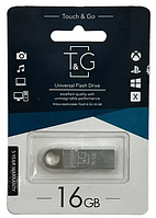Флеш накопитель USB на 16 гб / скорость 2.0 "T&G" / Серебристый